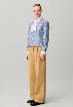 Blouse carreaux popeline