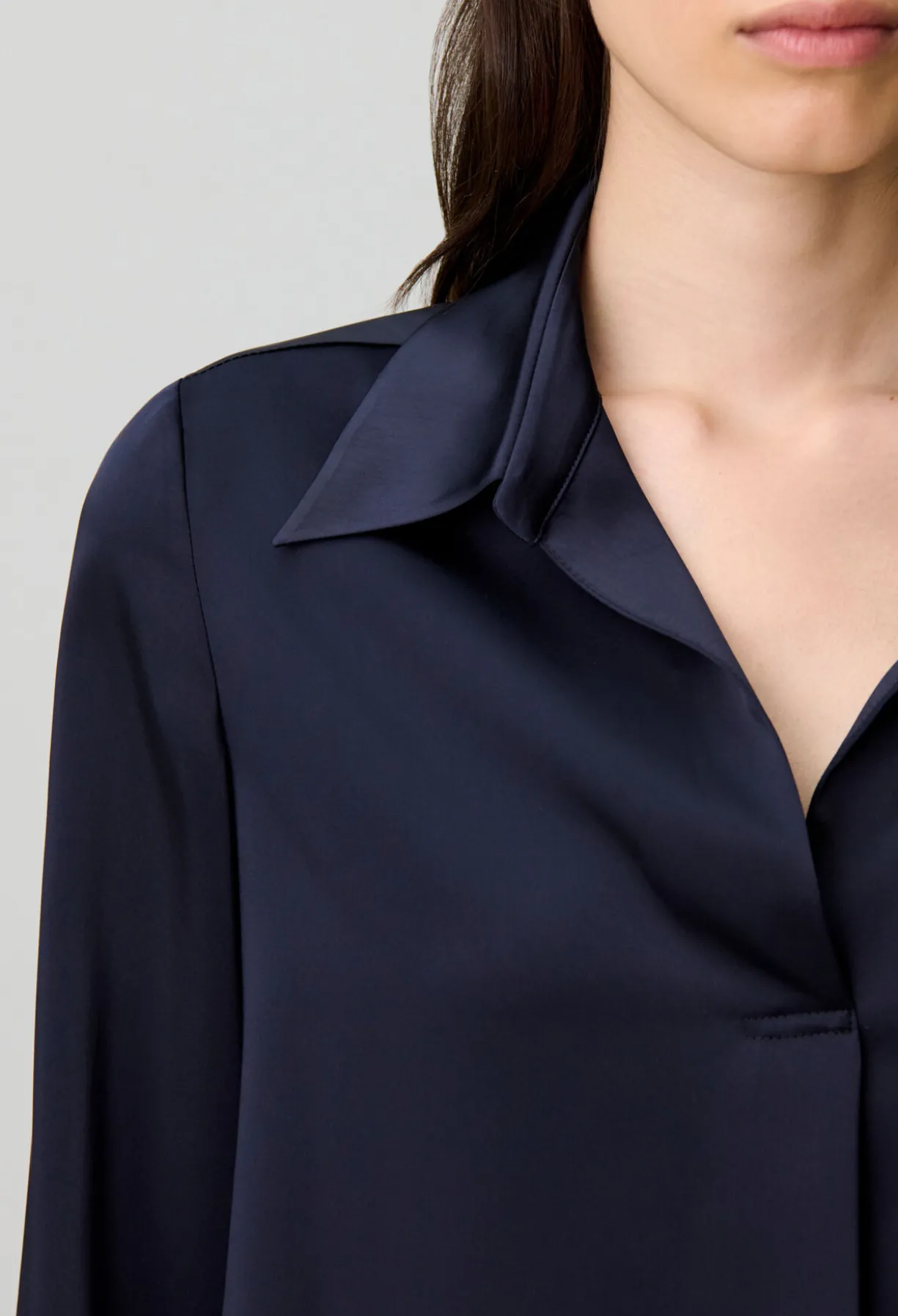 Blouse droite à plis