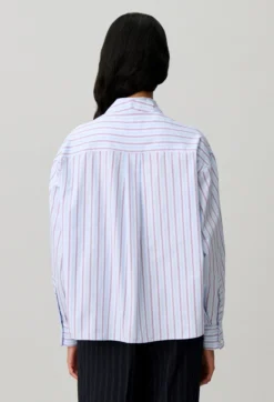 Blouse popeline rayée