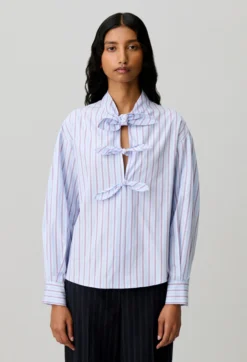 Blouse popeline rayée
