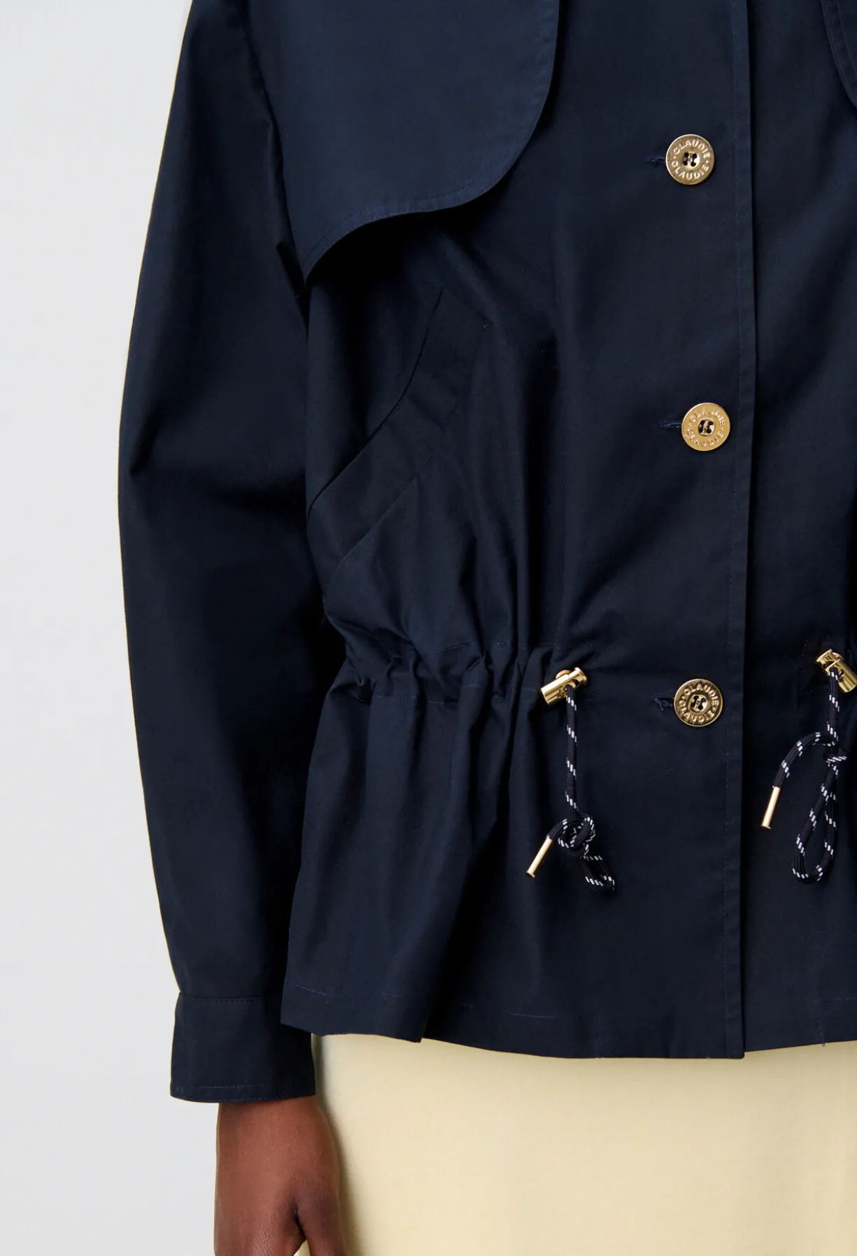 Blouson gabardine ciré