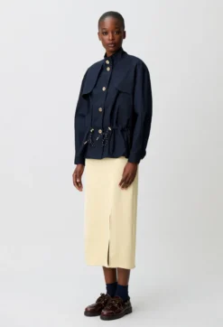 Blouson gabardine ciré