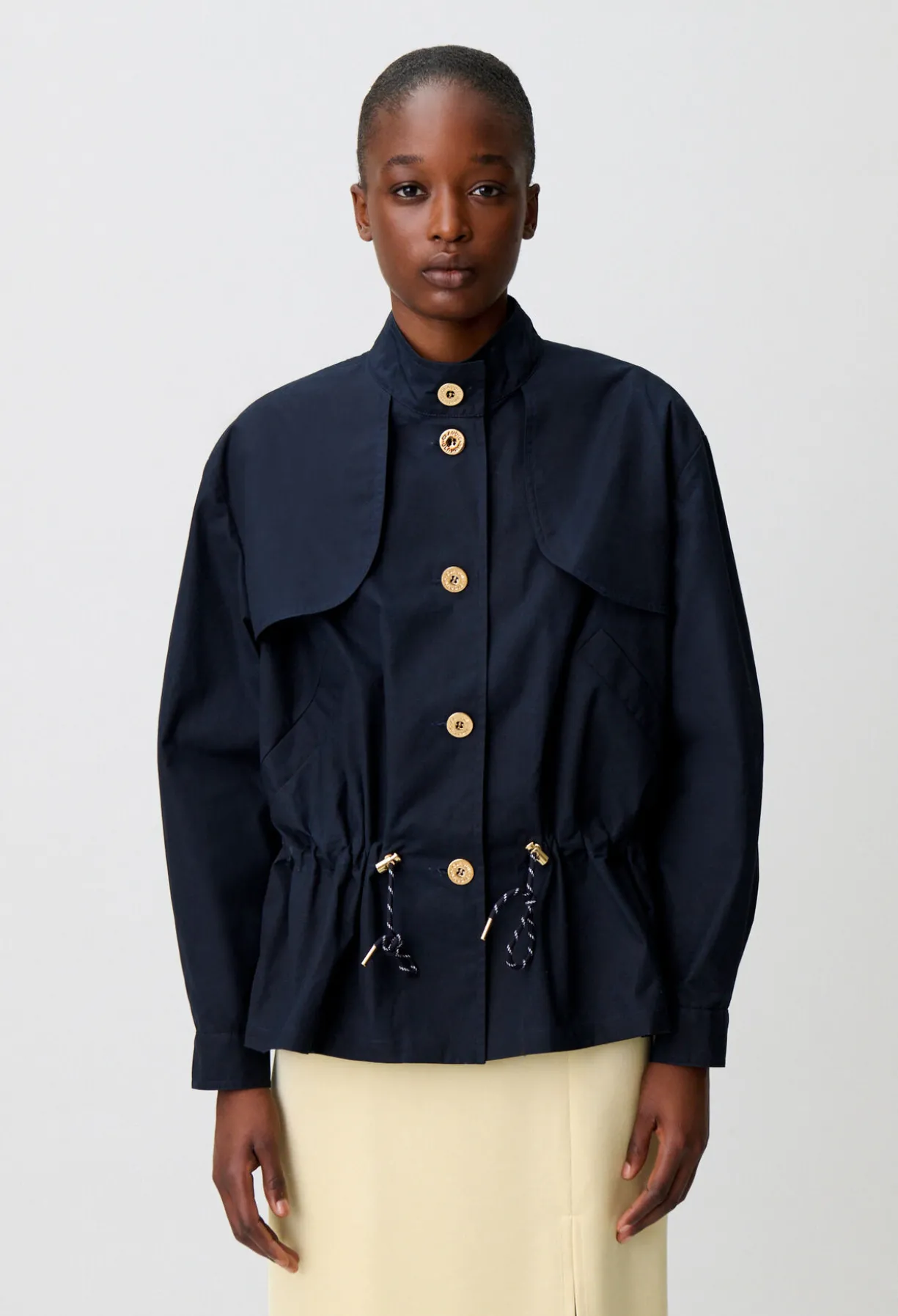 Blouson gabardine ciré