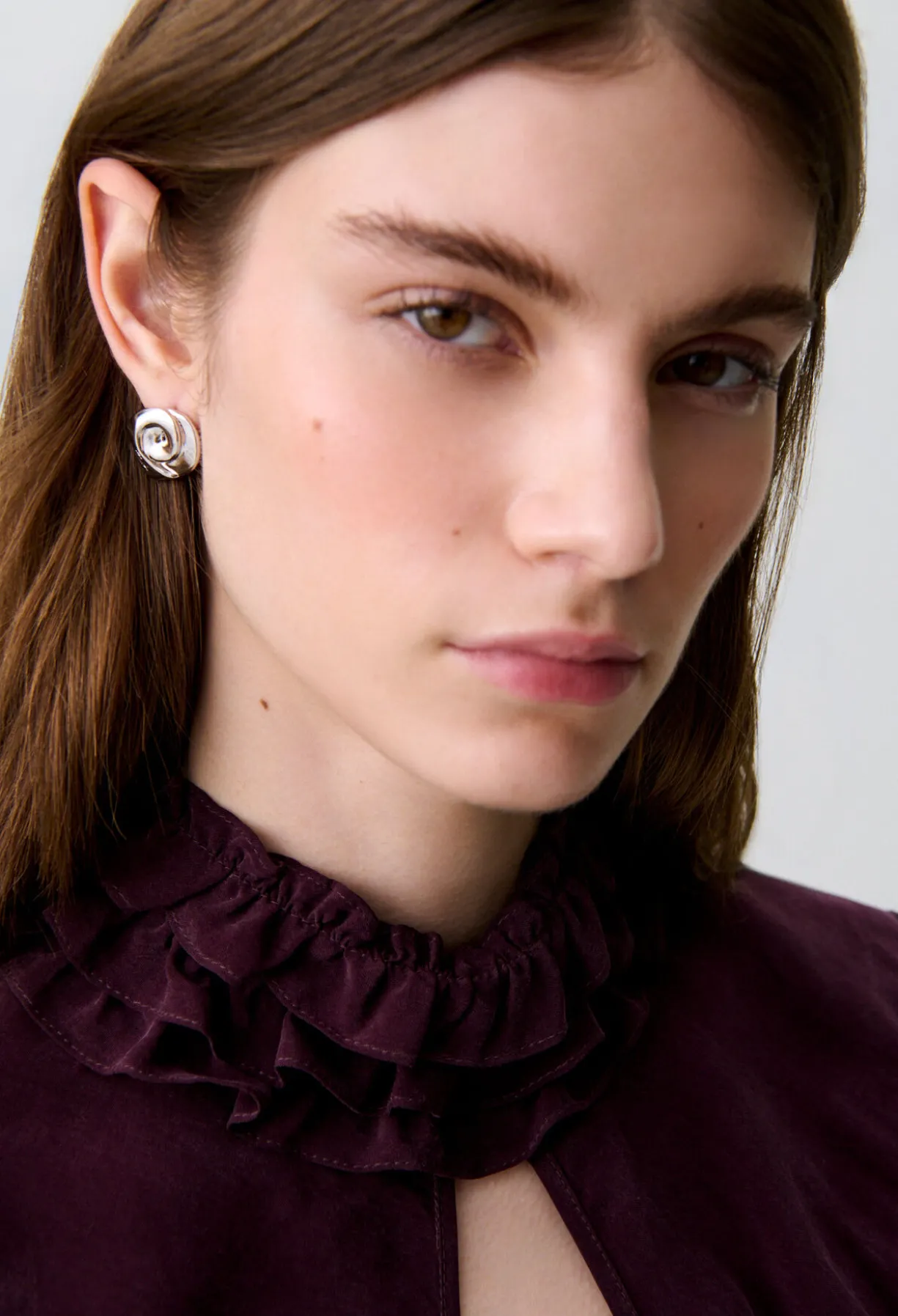 Boucles d'oreilles argentées Claudie