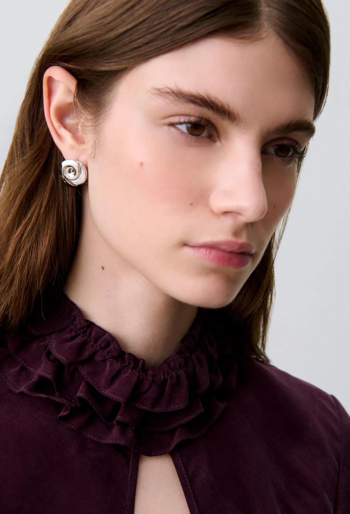 Boucles d'oreilles argentées Claudie