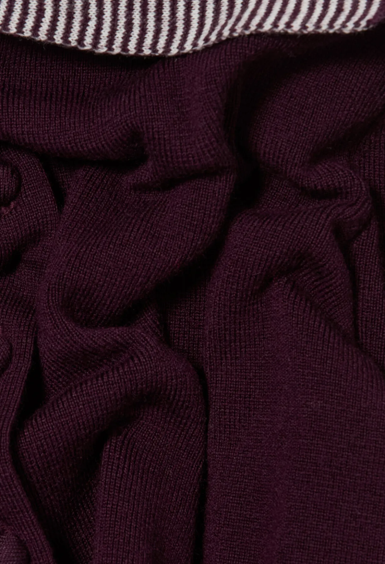 Cardigan laine col marin rayures