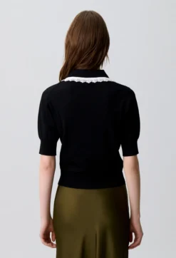 Cardigan maille dentelle