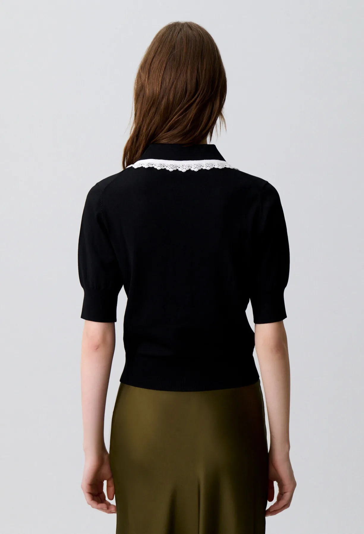 Cardigan maille dentelle