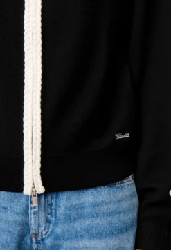 Cardigan maille zippé col camionneur