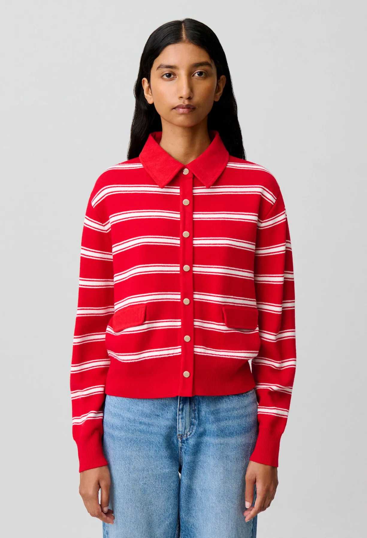 Cardigan rayé