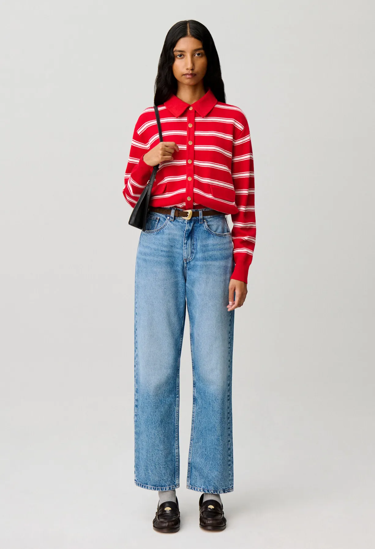 Cardigan rayé