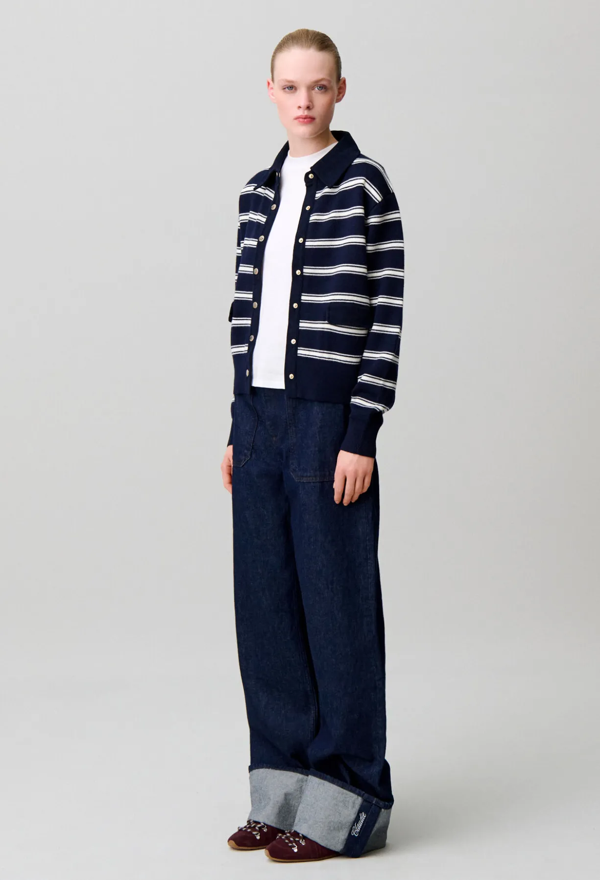 Cardigan rayé