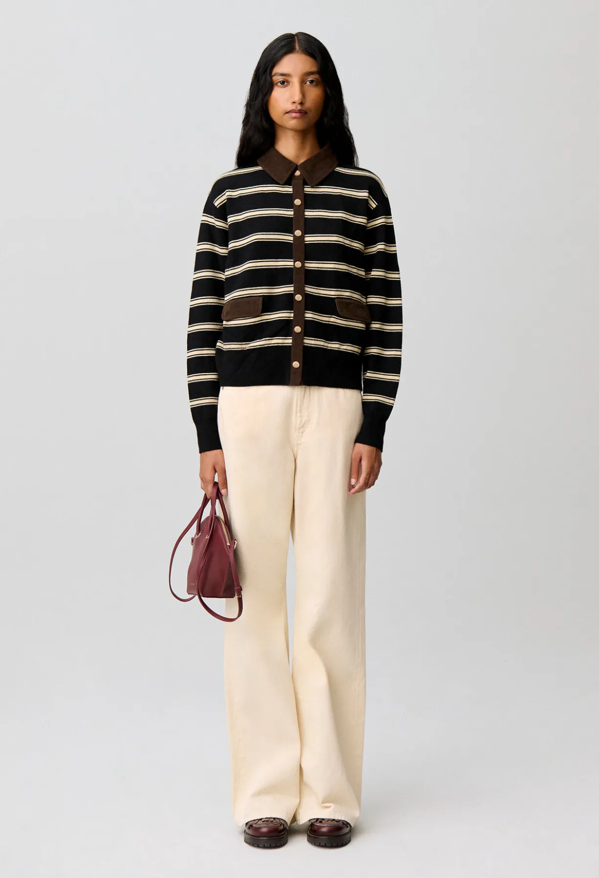 Cardigan rayé