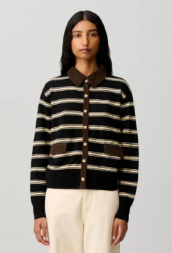 Cardigan rayé