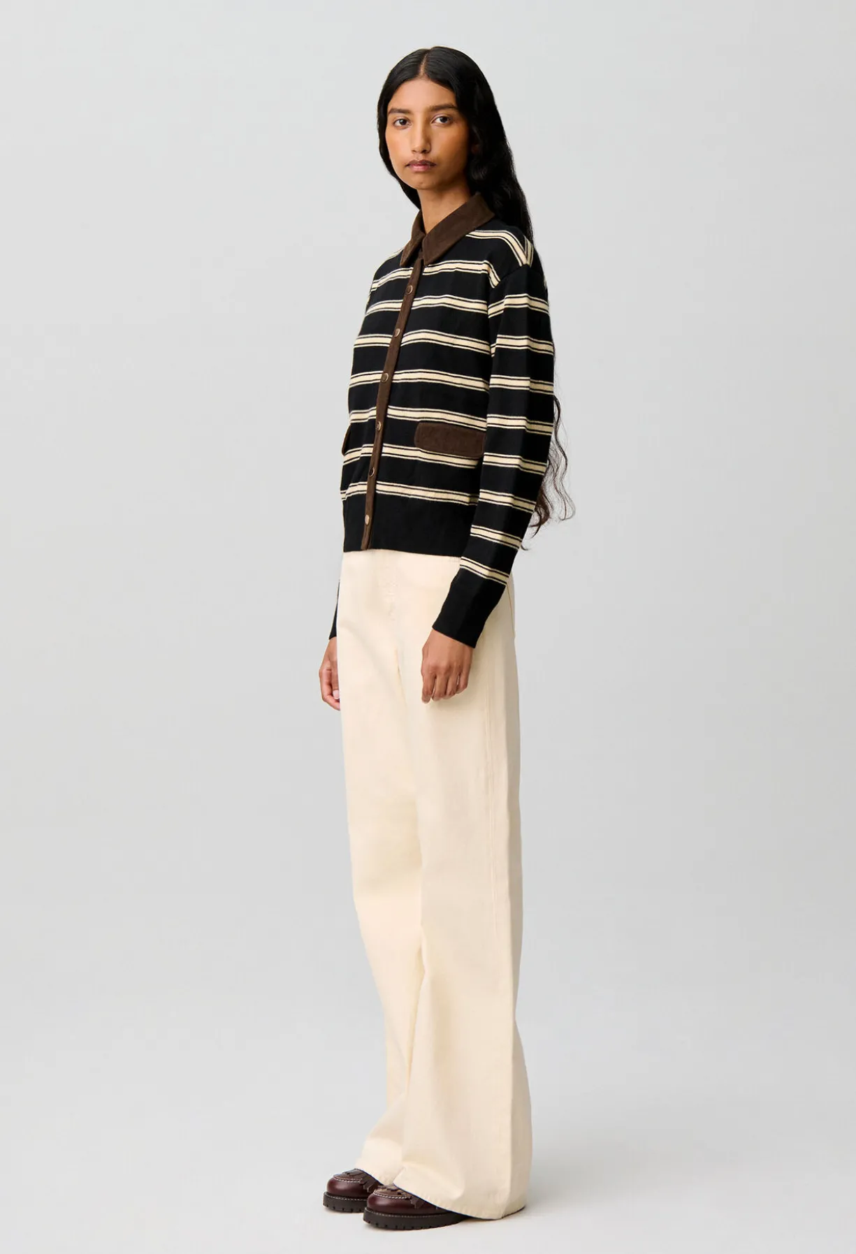 Cardigan rayé