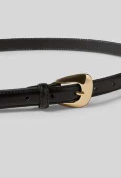 Ceinture cuir boucle organique