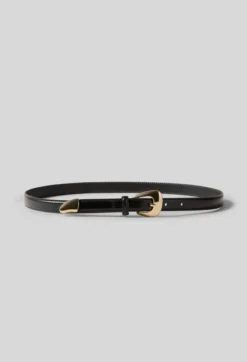 Ceinture cuir boucle organique