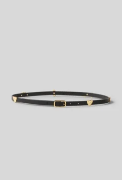 Ceinture cuir lisse charms
