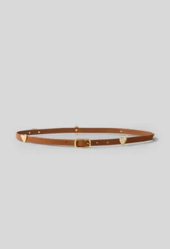 Ceinture cuir végétal charms