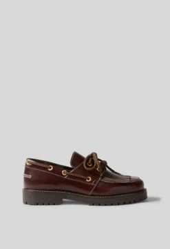 Chaussures bateau cuir