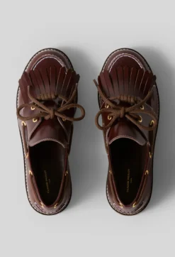 Chaussures bateau cuir