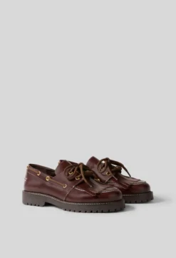 Chaussures bateau cuir