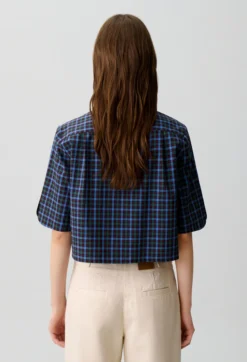 Chemise carreaux lavallière