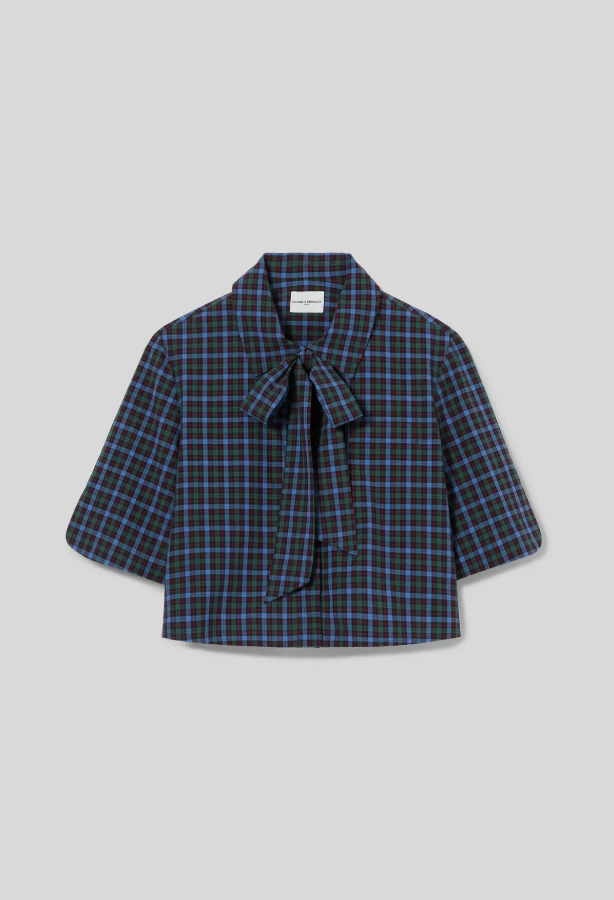 Chemise carreaux lavallière
