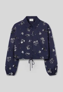 Chemise courte fleurie