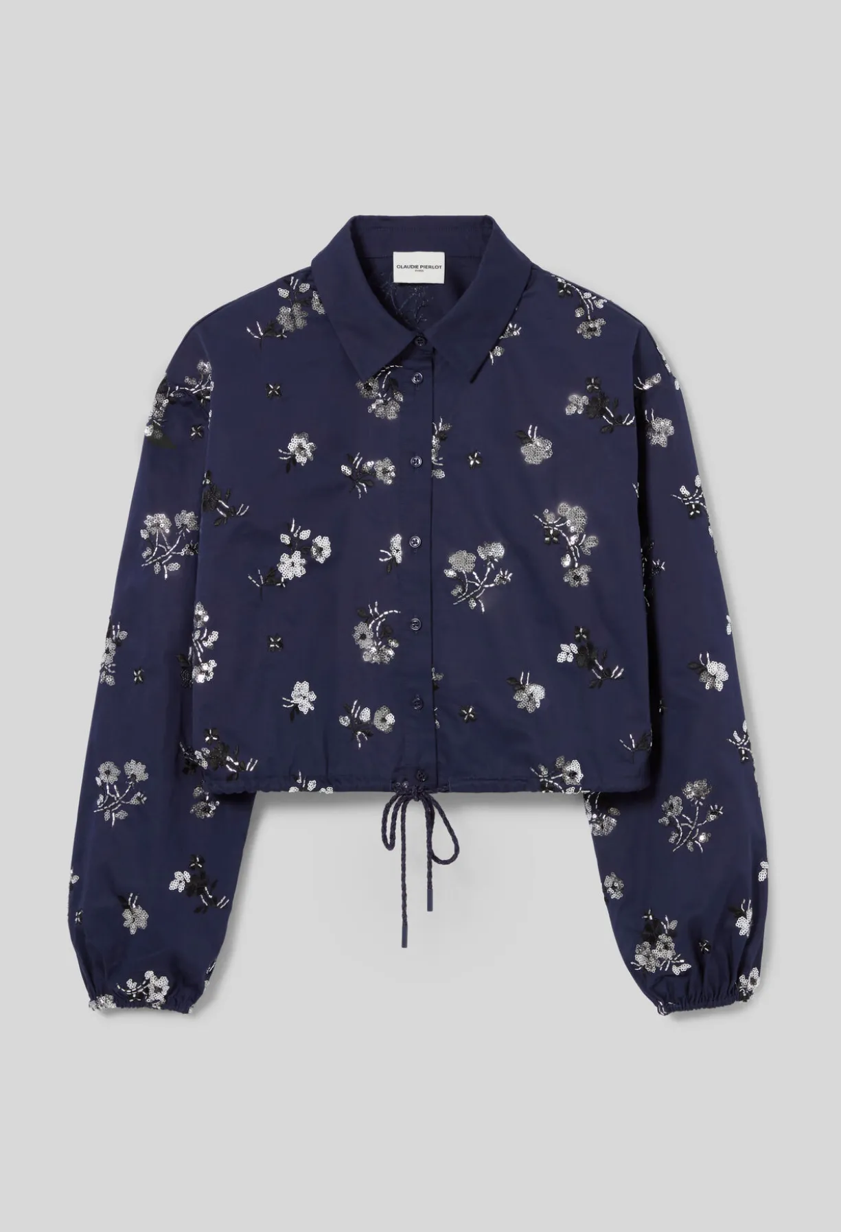 Chemise courte fleurie