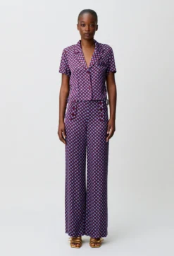 Chemise courte imprimée