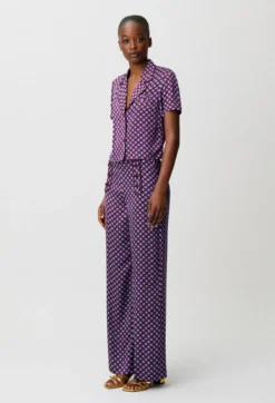 Chemise courte imprimée