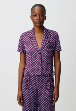 Chemise courte imprimée