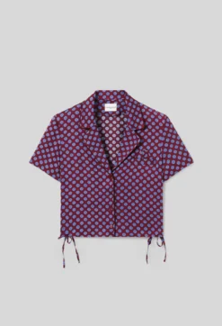Chemise courte imprimée
