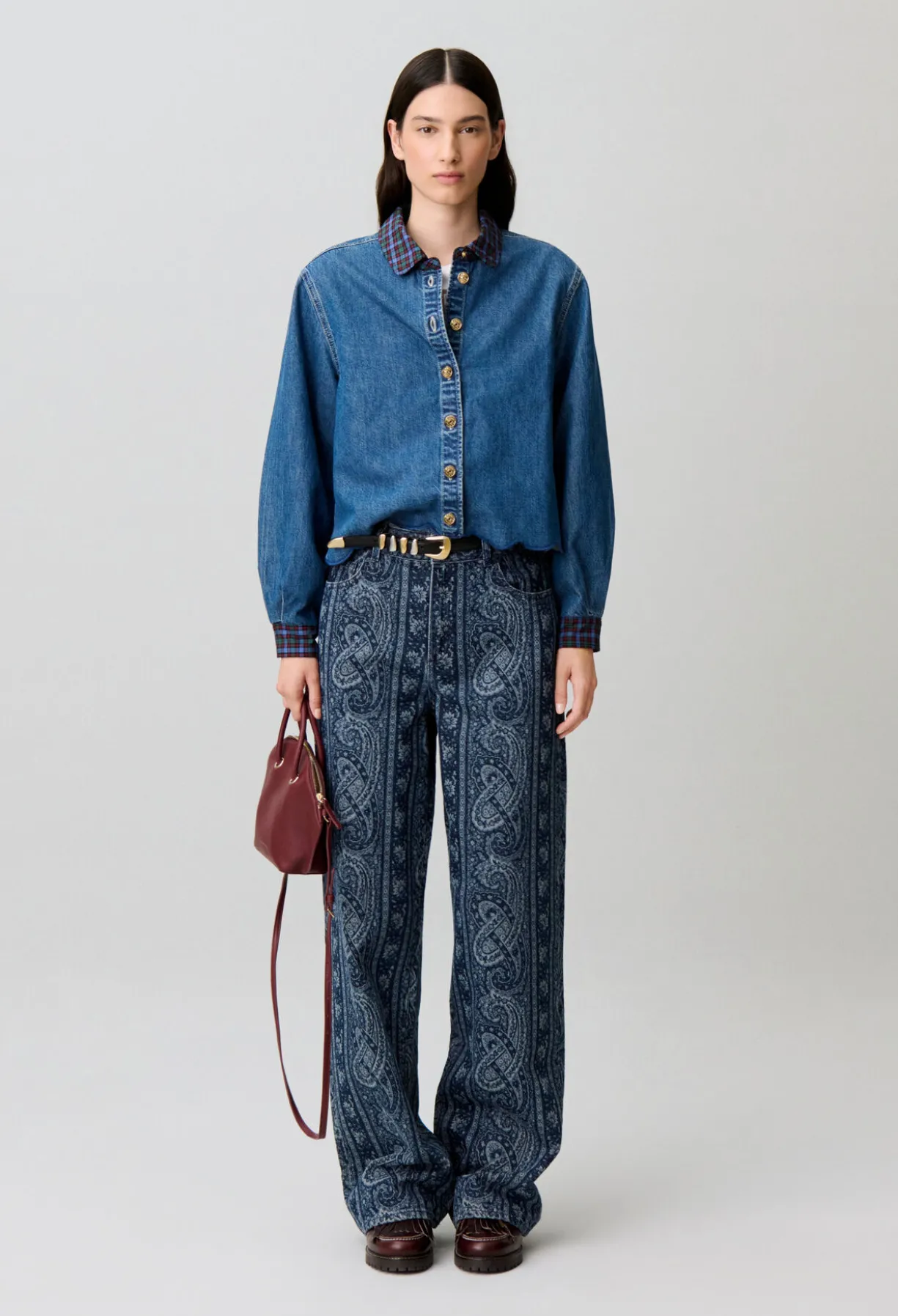 Chemise denim coton