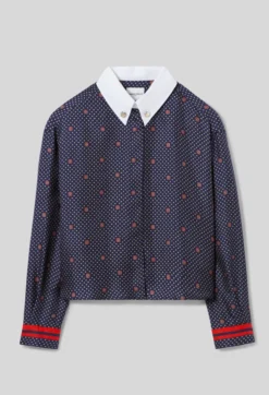 Chemise imprimée soie