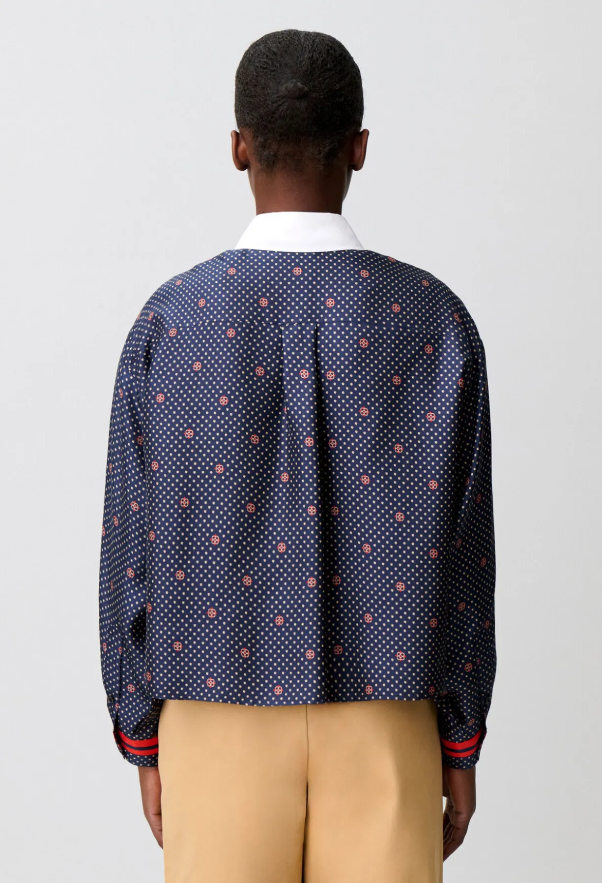 Chemise imprimée soie