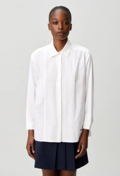 Chemise popeline broderie Claudie