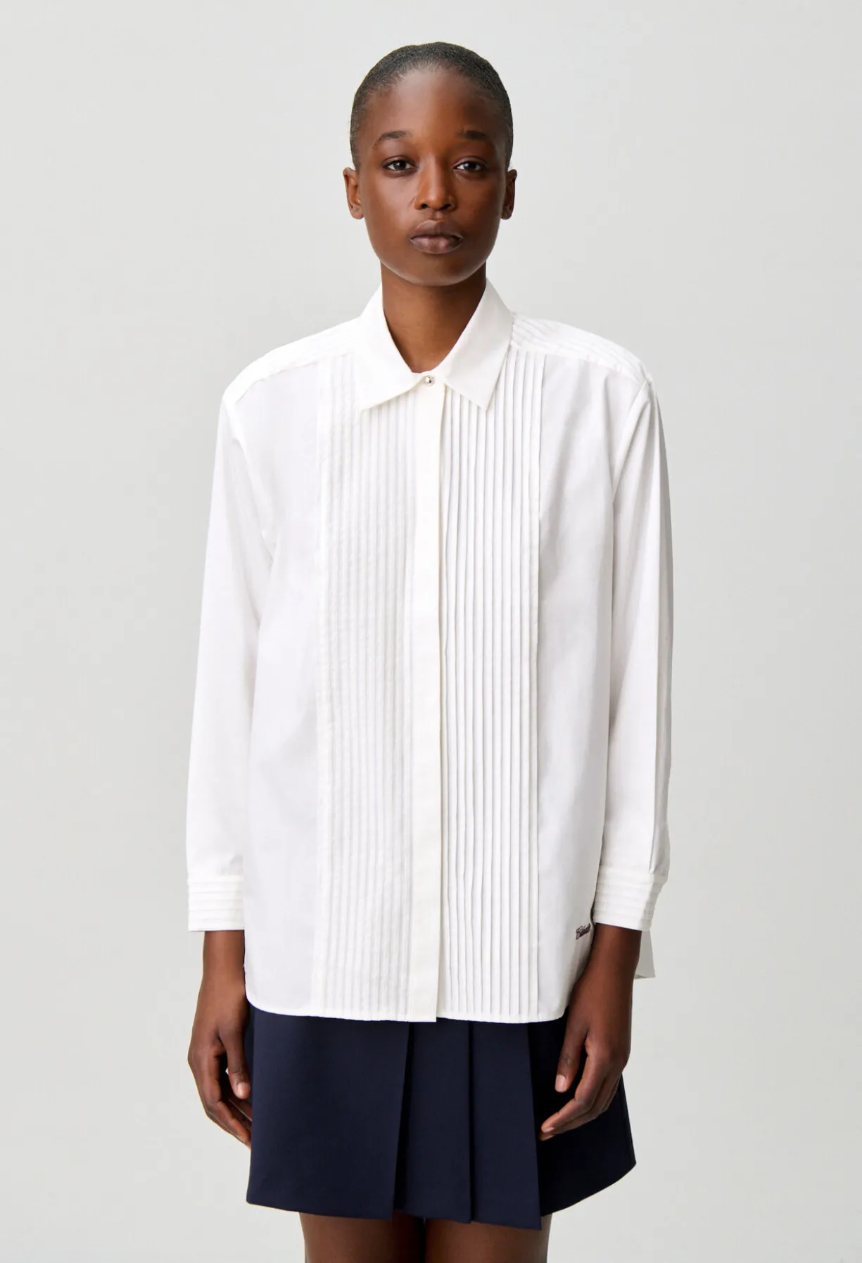 Chemise popeline broderie Claudie