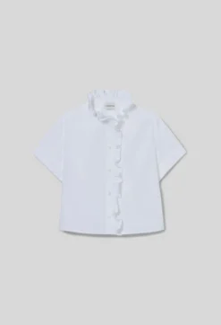 Chemise popeline col victorien