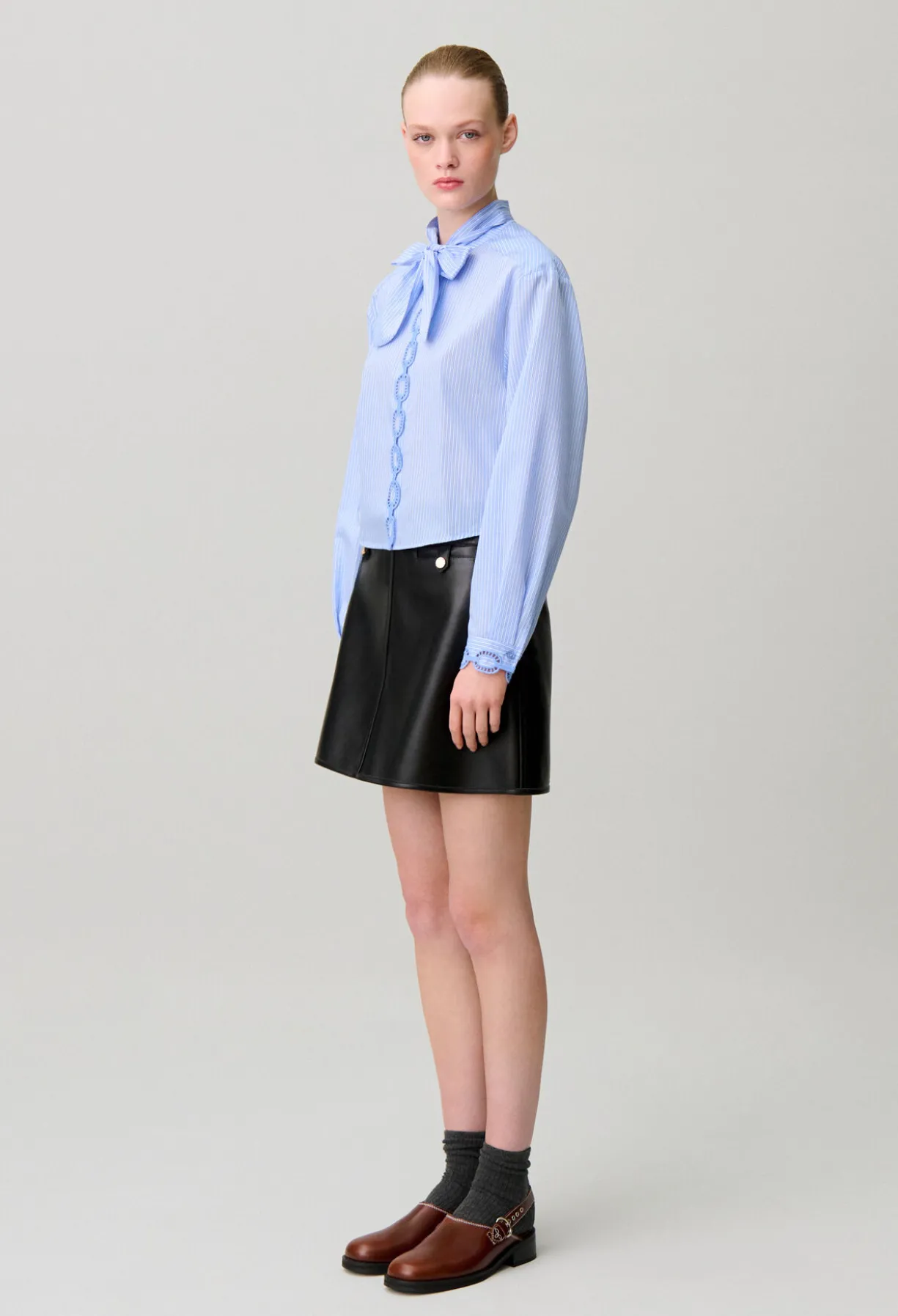 Chemise popeline rayée