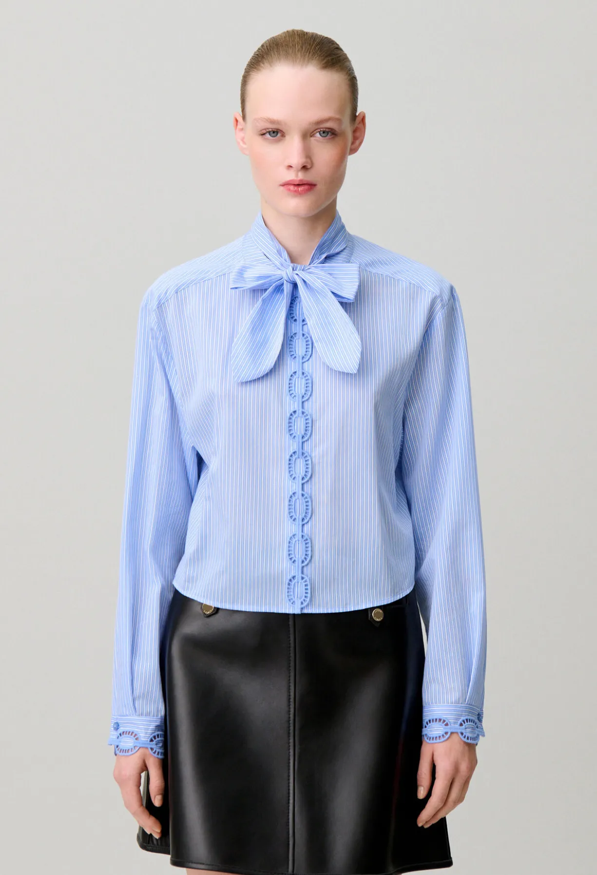 Chemise popeline rayée