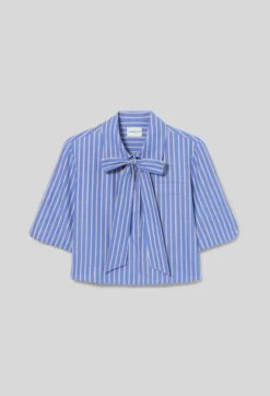 Chemise rayée lavallière