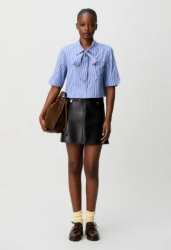 Chemise rayée lavallière