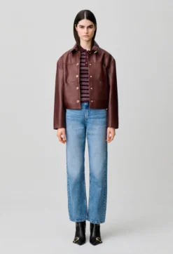 Jean droit denim delavé
