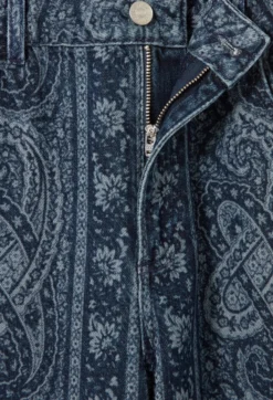 Jean droit denim imprimé