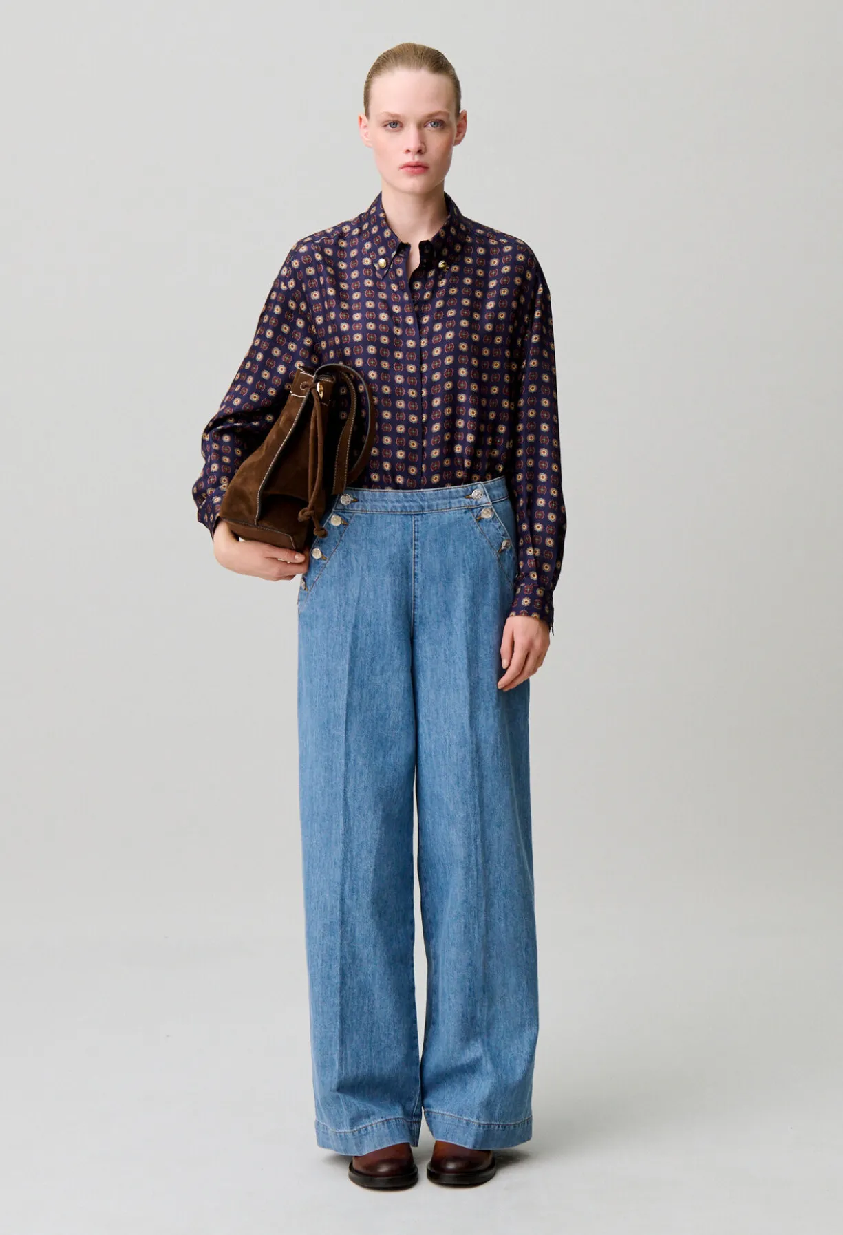 Jean à pont denim