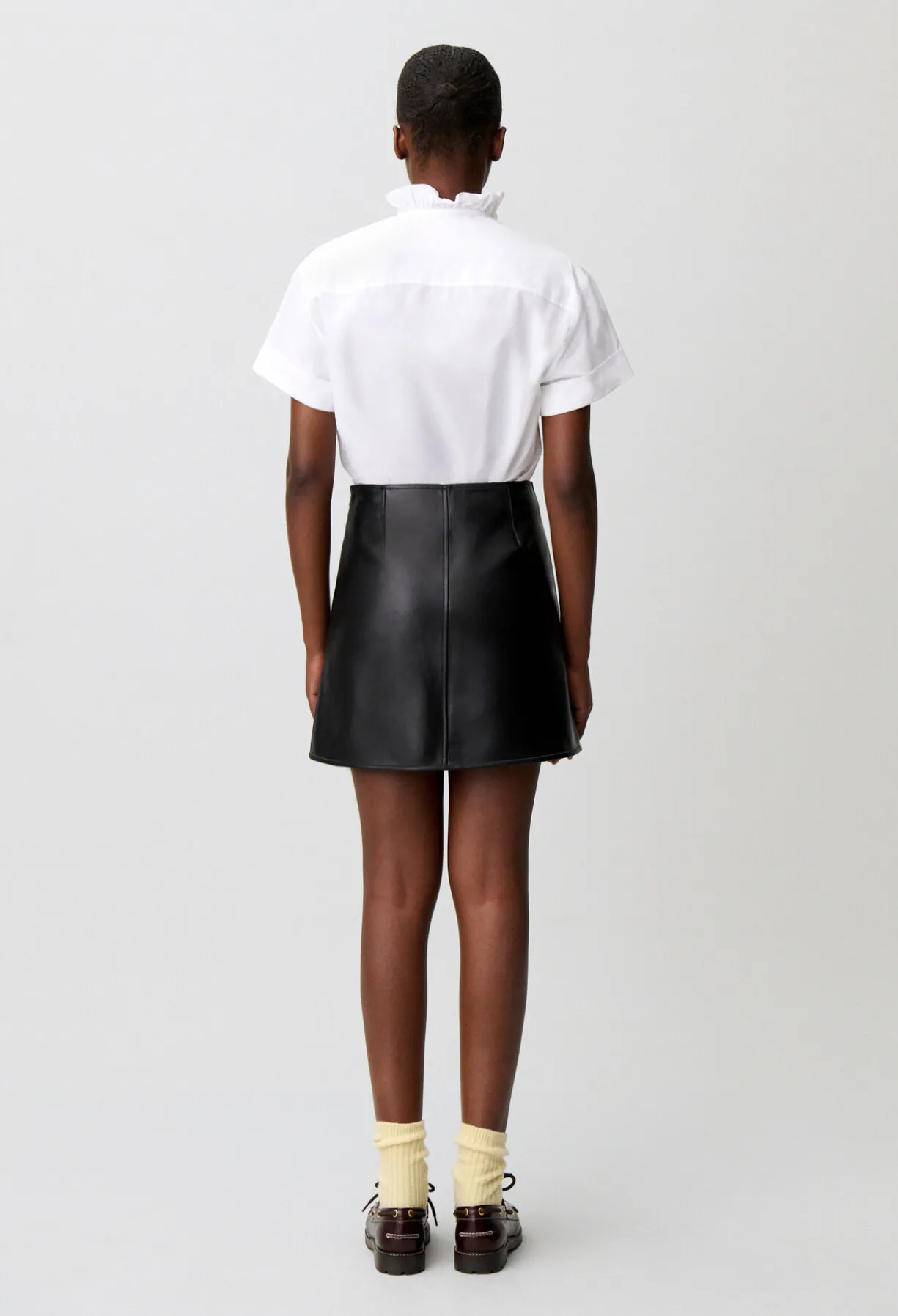 Jupe courte cuir