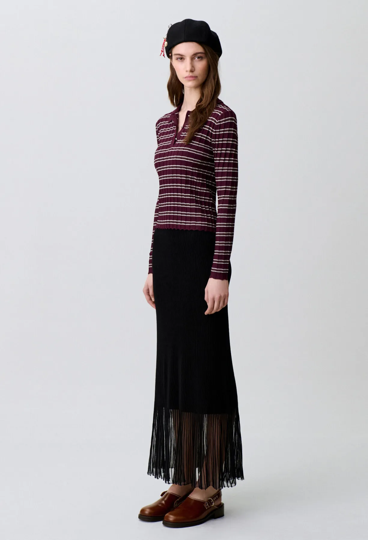 Jupe longue maille