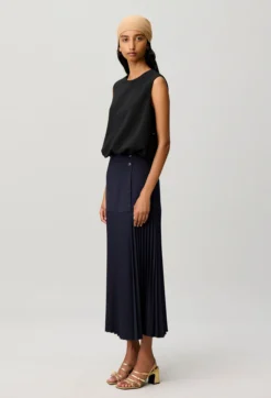 Jupe longue taille haute